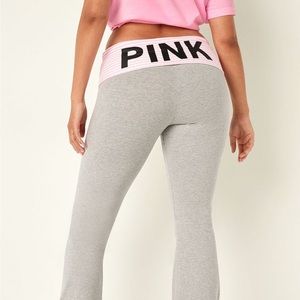 PINK foldover flare pants